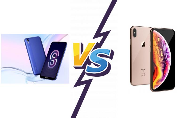 compare Honor 8S vs Apple iPhone XS compare Honor 8S vs Apple iPhone XS