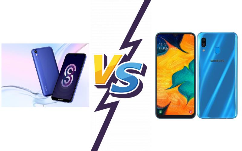 compare Honor 8S vs Samsung Galaxy A30