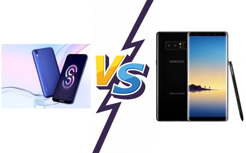 compare Honor 8S vs Samsung Galaxy Note8 compare Honor 8S vs Samsung Galaxy Note8