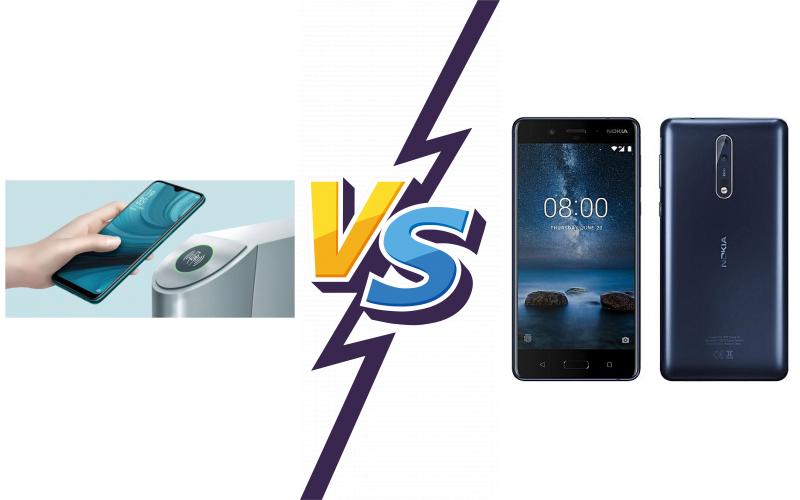 compare Oppo A7n vs Nokia 8