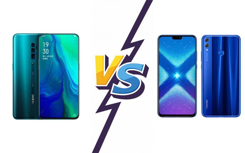 compare Oppo Reno 10x zoom vs Honor 8X