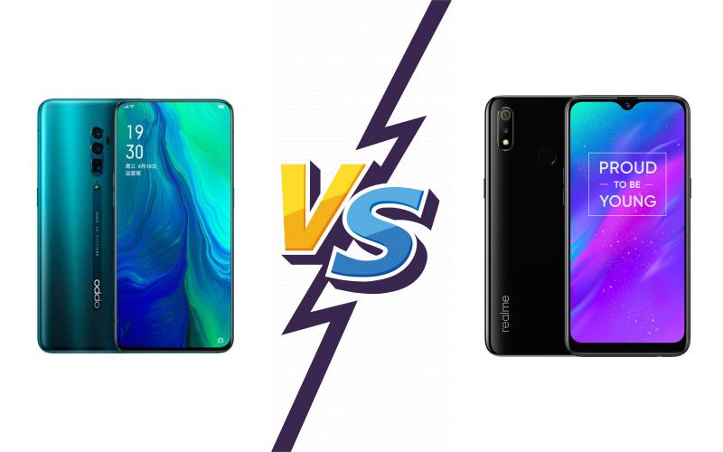 compare Oppo Reno 10x zoom vs Realme 3