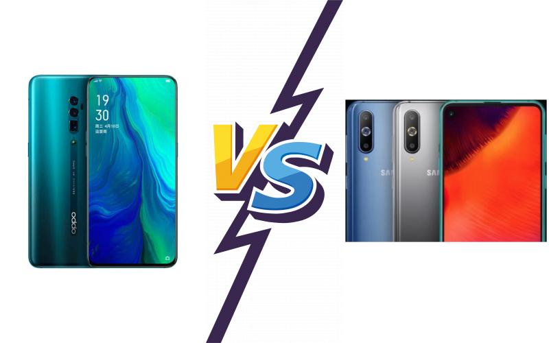 compare Oppo Reno 10x zoom vs Samsung Galaxy A60