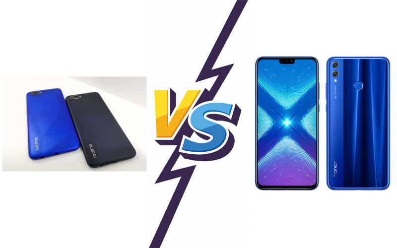 compare Realme C2 vs Honor 8X