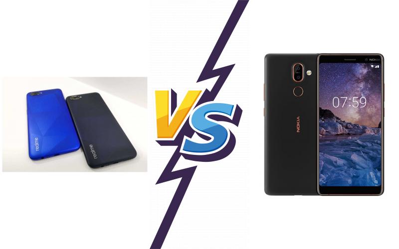 compare Realme C2 vs Nokia 7 plus