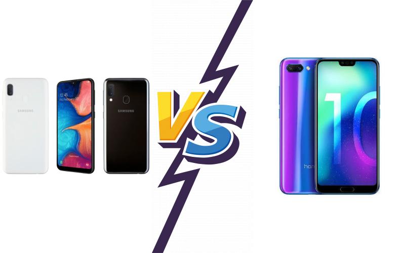 compare Samsung Galaxy A20e vs Honor 10 compare Samsung Galaxy A20e vs Honor 10