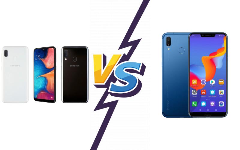 compare Samsung Galaxy A20e vs Honor Play