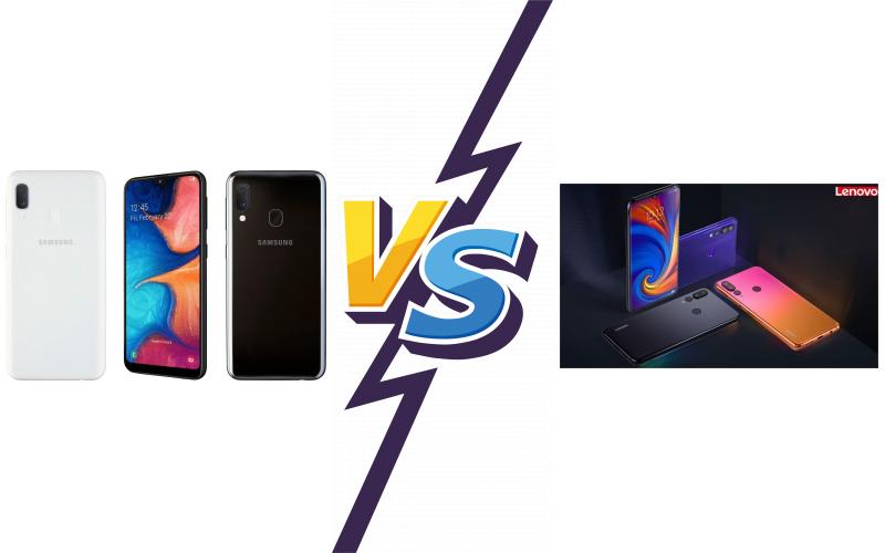 compare Samsung Galaxy A20e vs Lenovo Z5s