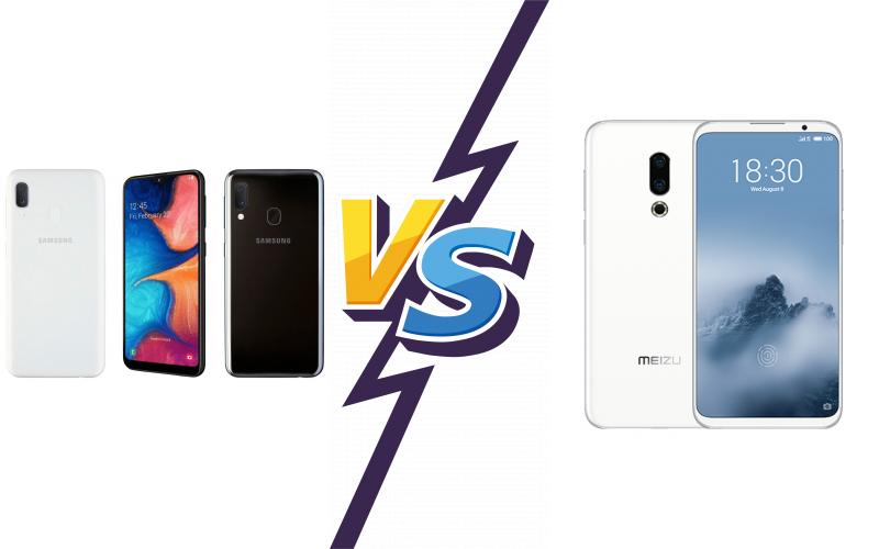 compare Samsung Galaxy A20e vs Meizu 16