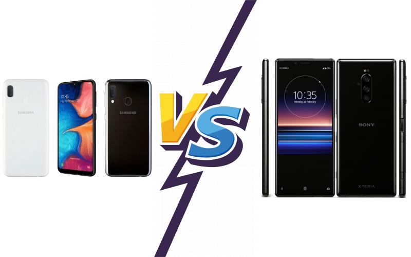 compare Samsung Galaxy A20e vs Sony Xperia 1 compare Samsung Galaxy A20e vs Sony Xperia 1