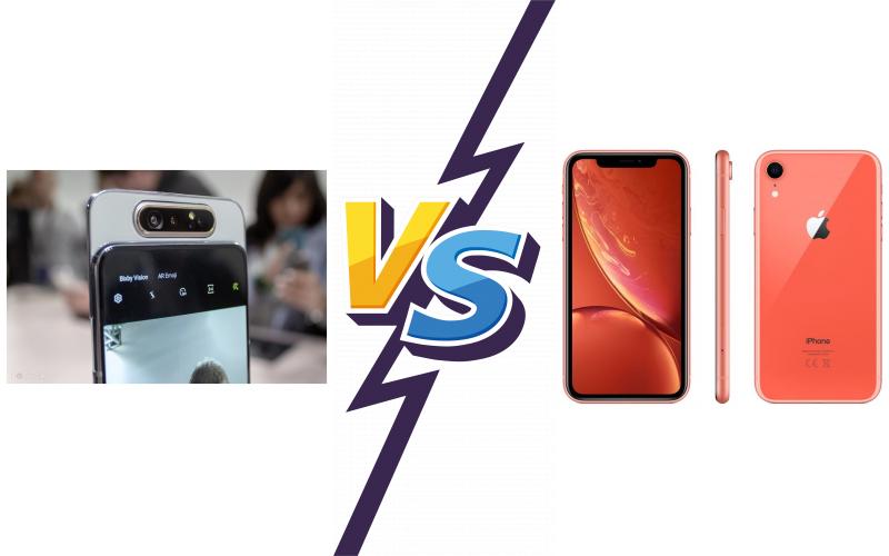 compare Samsung Galaxy A80 vs Apple iPhone XR compare Samsung Galaxy A80 vs Apple iPhone XR