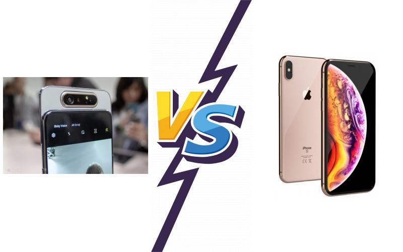 compare Samsung Galaxy A80 vs Apple iPhone XS