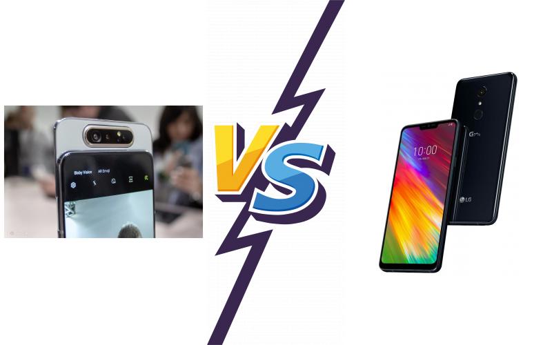 compare Samsung Galaxy A80 vs LG G7 Fit