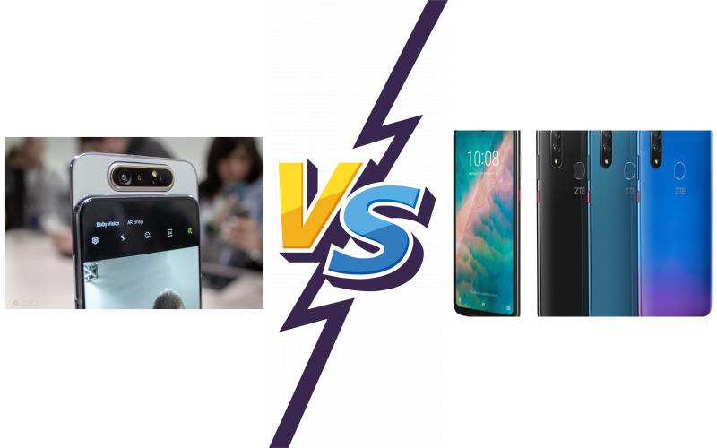 compare Samsung Galaxy A80 vs ZTE Blade V10