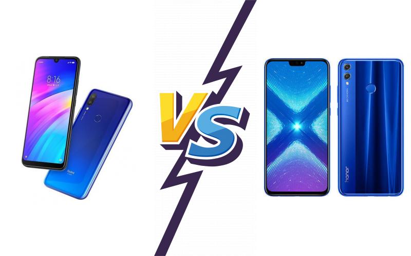 compare Xiaomi Redmi 7A vs Honor 8X compare Xiaomi Redmi 7A vs Honor 8X
