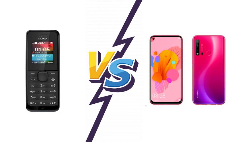 compare Nokia 105 (2019) vs Huawei nova 5i compare Nokia 105 (2019) vs Huawei nova 5i