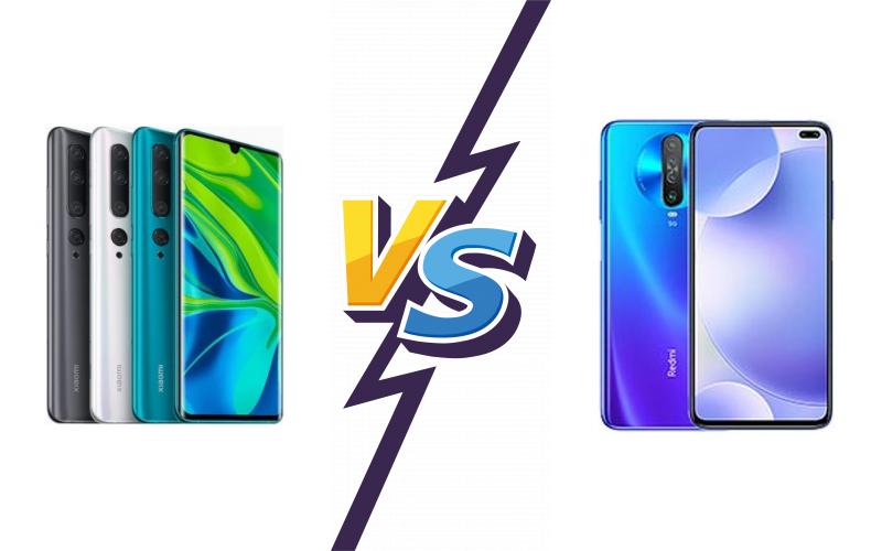 compare Xiaomi Mi Note 10 vs Xiaomi Redmi K30 compare Xiaomi Mi Note 10 vs Xiaomi Redmi K30