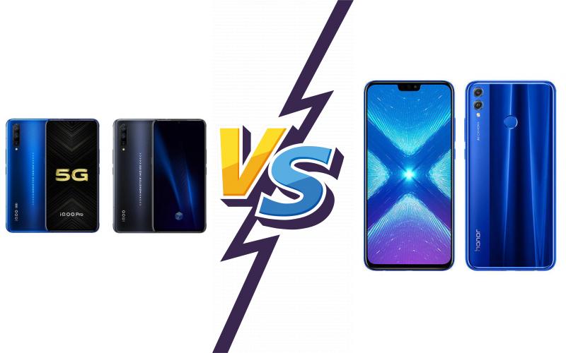 compare vivo iQOO Pro vs Honor 8X compare vivo iQOO Pro vs Honor 8X