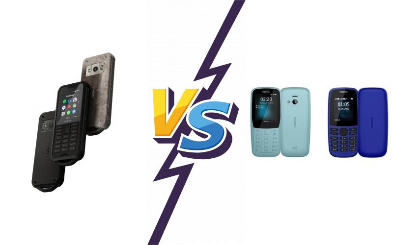 compare Nokia 800 Tough vs Nokia 220 4G compare Nokia 800 Tough vs Nokia 220 4G