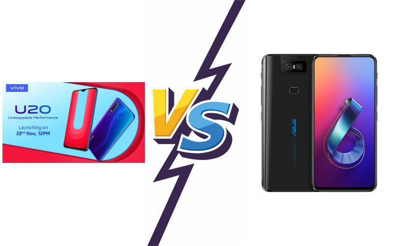 compare vivo U20 vs Asus Zenfone 6 ZS630KL compare vivo U20 vs Asus Zenfone 6 ZS630KL