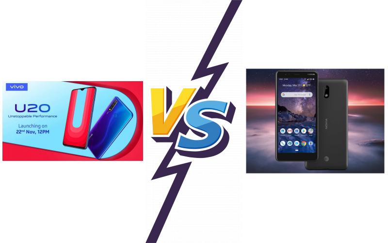 compare vivo U20 vs Nokia 3.1 C compare vivo U20 vs Nokia 3.1 C