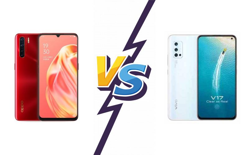 compare Oppo F15 vs vivo V17 compare Oppo F15 vs vivo V17