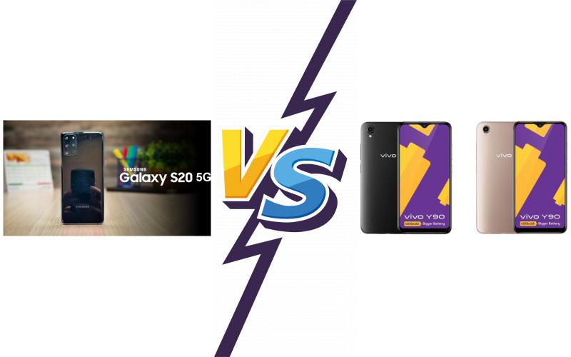 compare Samsung Galaxy S20 5G vs vivo Y90 compare Samsung Galaxy S20 5G vs vivo Y90
