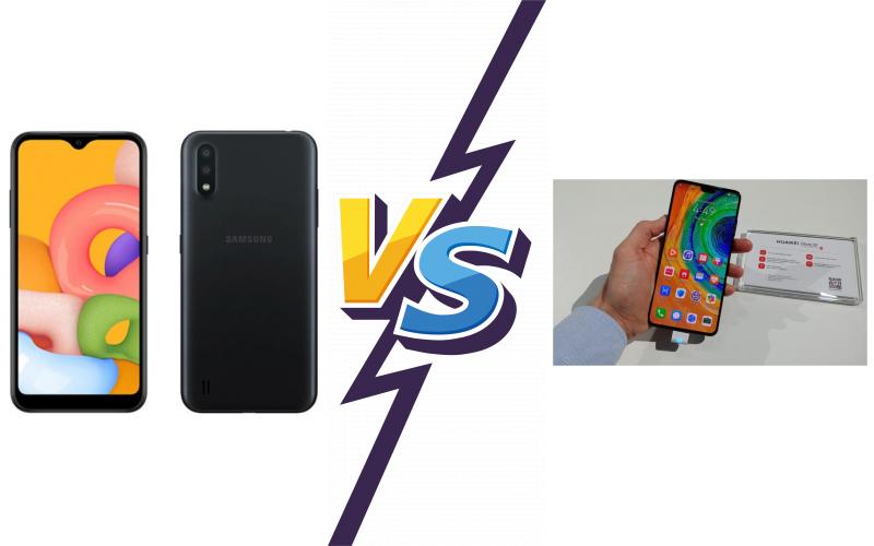 compare Samsung Galaxy A01 vs Huawei Mate 30 compare Samsung Galaxy A01 vs Huawei Mate 30