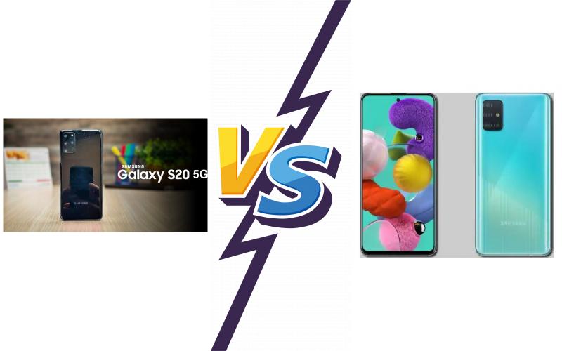 compare Samsung Galaxy S20 5G vs Samsung Galaxy A71 compare Samsung Galaxy S20 5G vs Samsung Galaxy A71