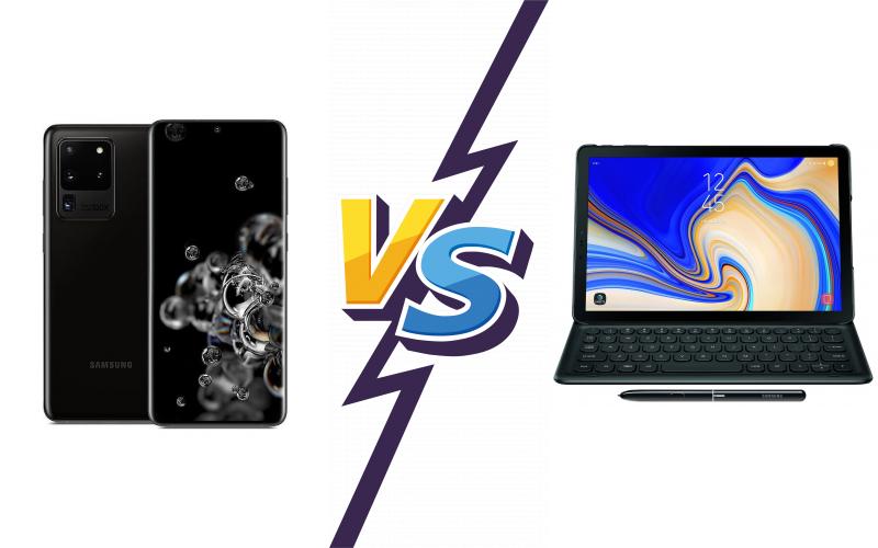 compare Samsung Galaxy S20 Ultra vs Samsung Galaxy Tab S4 compare Samsung Galaxy S20 Ultra vs Samsung Galaxy Tab S4