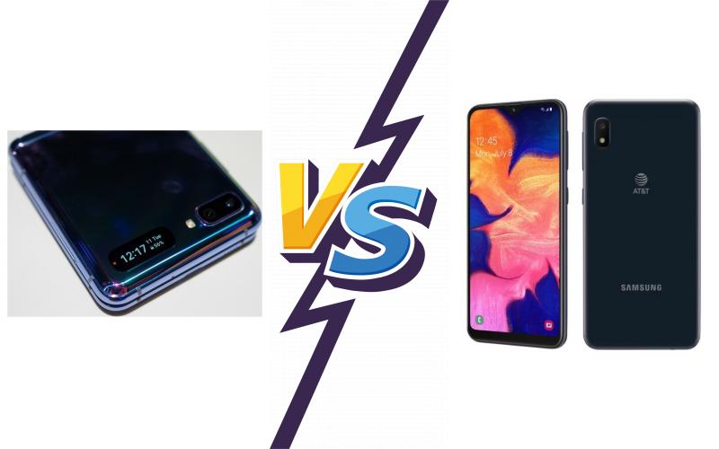 compare Samsung Galaxy Z Flip 5G vs Samsung Galaxy A10e compare Samsung Galaxy Z Flip 5G vs Samsung Galaxy A10e