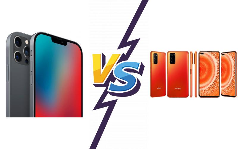 compare Apple iPhone 12 Pro Max vs Honor View30 compare Apple iPhone 12 Pro Max vs Honor View30