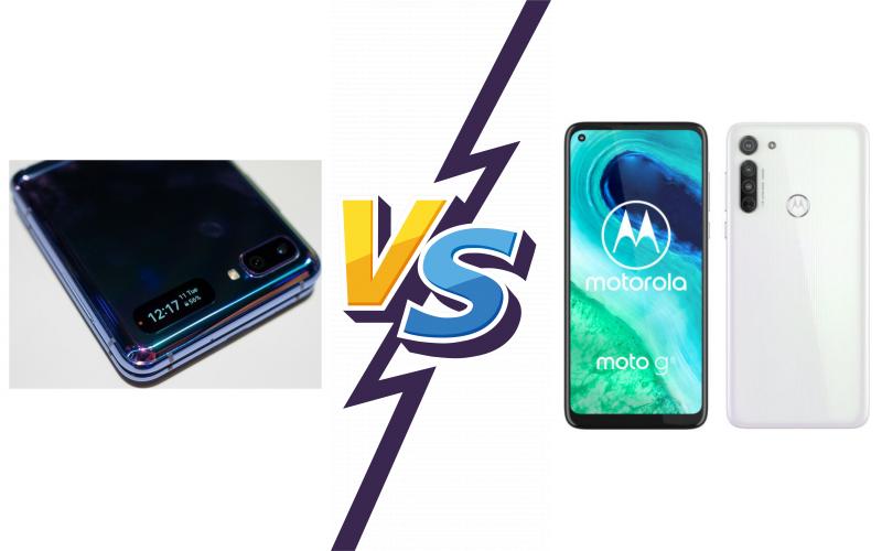 compare Samsung Galaxy Z Flip 5G vs Motorola Moto G8 compare Samsung Galaxy Z Flip 5G vs Motorola Moto G8