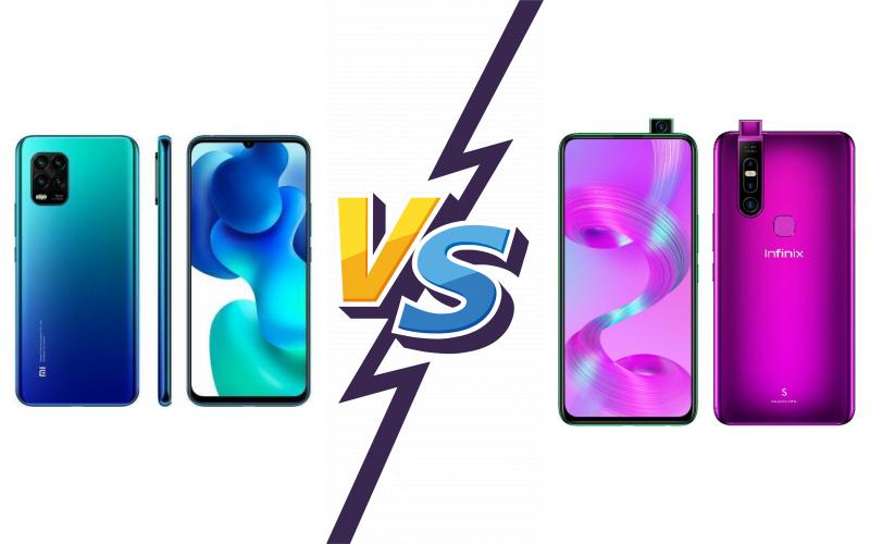 compare Xiaomi Mi 10 Youth 5G vs Infinix S5 Pro compare Xiaomi Mi 10 Youth 5G vs Infinix S5 Pro